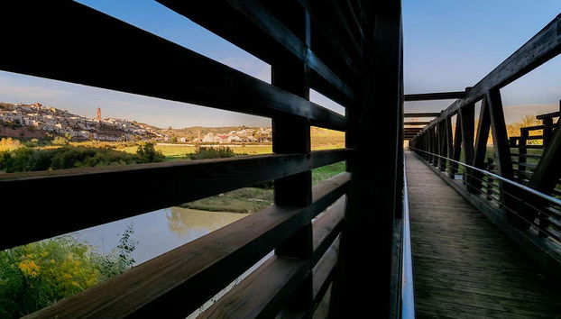 Vue sur Montoro et le Guadalquivir