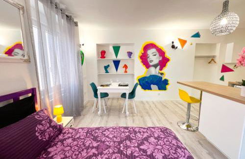 Le Pop Art - Studio near Train Station - 2 people - Foto 12