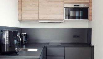 Ferienwohnung Turmblick - Foto 3, stove, minibar