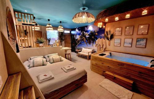 Les Spas de la Mer, Appart&Spa Aloha, 100m de la plage, Plein cœur du Grau - Photo 9