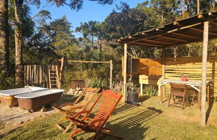 Chalé LuNê Vista para a Montanha , Banheira Imersão Externa e Lareira - Foto 25