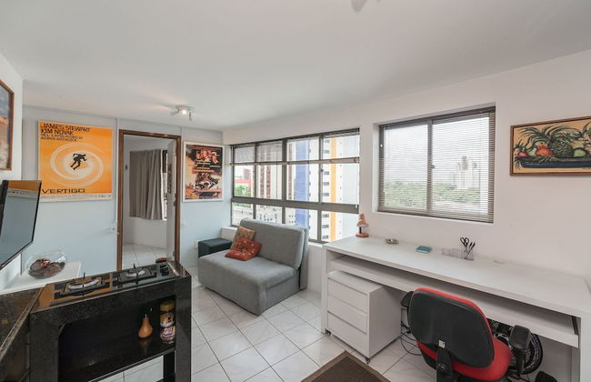 Ótimo Flat Bairro da Jaqueira Recife até 3 pessoas O Coração Verde da Cidade PBO902 - Foto 18