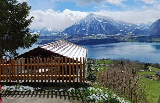 Chalet With Panoramic Views of the Mountains of the Oberland and Lake Thun - Foto 52