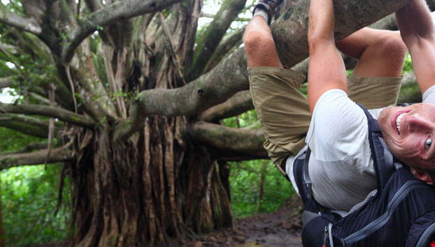 Rápel y escalada en el oasis de Pica
