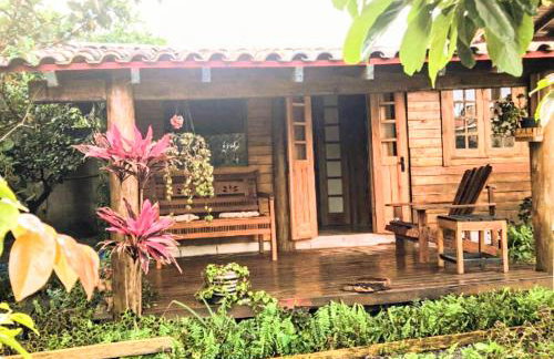 Cabana Rústica cheia de charme perto do mar - Foto 23