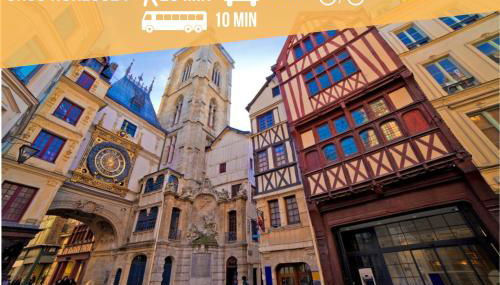 Rouen : Vue panoramique sur la seine avec parking - Foto 3