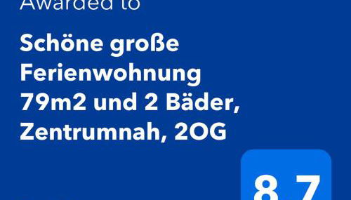 Schöne große Ferienwohnung 79m2 und 2 Bäder, Zentrumnah, 2OG - Foto 3