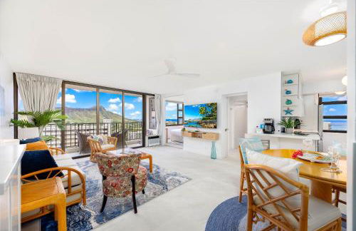 Diamond Head and Ocean views with King Bed and Parking - Foto 14