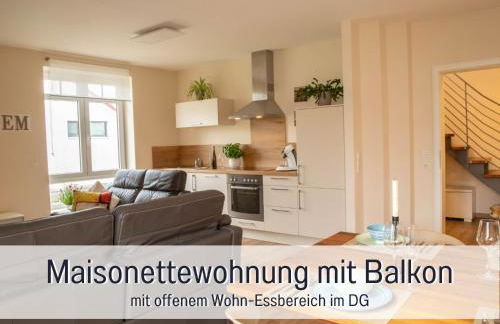 Dahem-Apartments - ruhig Parkplatz Rhein Main Gebiet gut erreichbar - 3 Apartments - barrierefrei mit Garten und Hund auf Anfrage -- 2 SZ Maisonette mit Balkon, -- 2 SZ mit Balkon - Foto 47