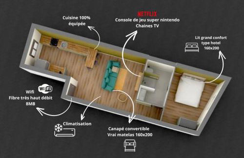 L 'Elegant - travelhome - 50m de la gare - Foto 3