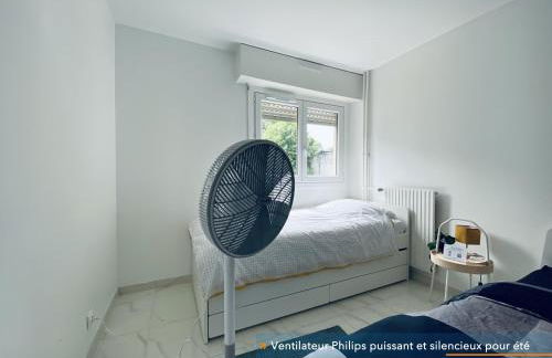 Appartement parisien neuf, moderne avec une grande salon, 2 chambres, 3 lits, parking gratuit, 15min de Paris et 13 min aéroport Orly - Foto 27