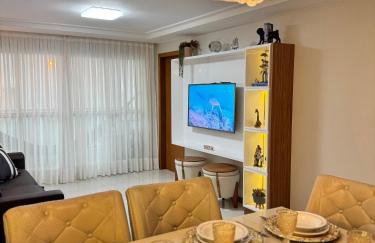 Magnífico APARTAMENTO de Charme - 3 quartos AR CONDICIONADOS SPLIT - Beira Mar, 2 banheiros, 2 Vagas Garagem, 4 Varandas, 2 Elevadores, Redes para Descanso, Wi-Fi, Air Fryer, Disney Plus, HBO Max, Cadeiras de Praia e Caixa Térmica - Photo 56