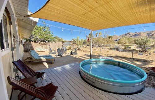 10 minutes to JTNP - Sauna, Hot Tub, Cold Plunge Saltwater Pool, Telescope, Fireplace and Views - Foto 29