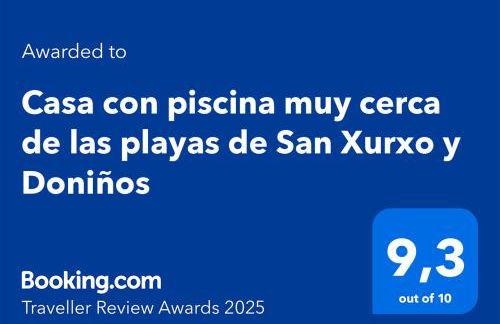 CASA AREALBA Casa con piscina muy cerca de las playas de San Xurxo y Doniños - Foto 45