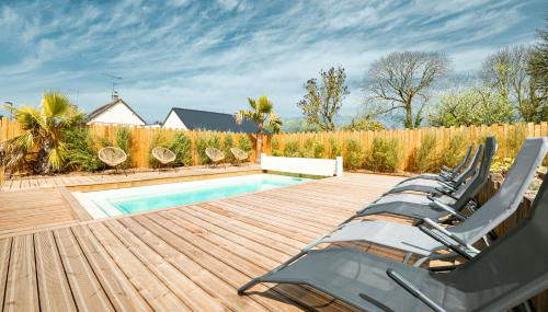 Grange rénovée avec piscine chauffée Baie du Mont St Michel - Foto 2