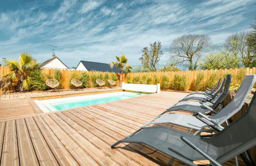Grange rénovée avec piscine chauffée Baie du Mont St Michel - Foto 2