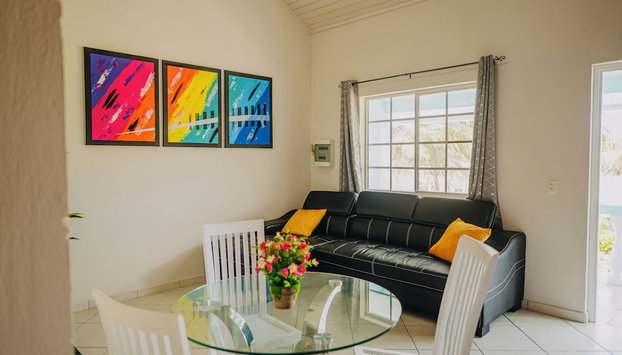 Best Quality 1 Bedroom Apartment 3 km From Eagle Beach - Foto 5, Sala de estar