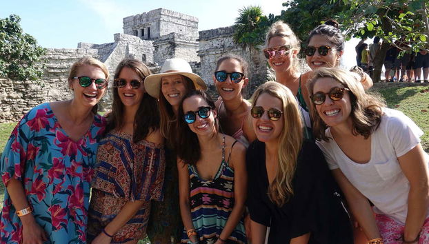 Durante a visita guiada por Tulum