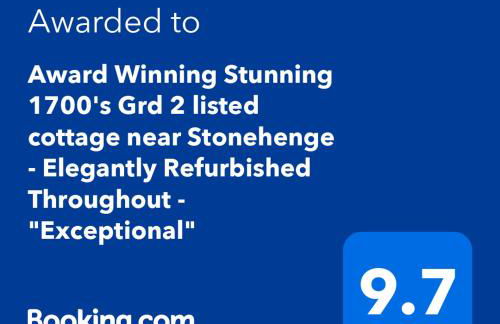 Three-Time Award Winning 1700's Grd 2 listed cottage near Stonehenge - Foto 53