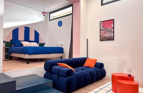 Appartement Thème Années 60' l Baignoire Jets l Clim l Netflix - Foto 32