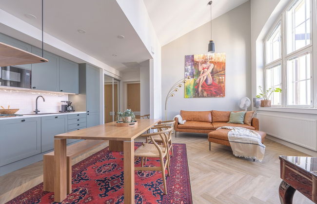 Historical 1BR Penthouse with Sauna - Photo 8