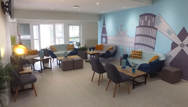 Zona de estar del vestíbulo