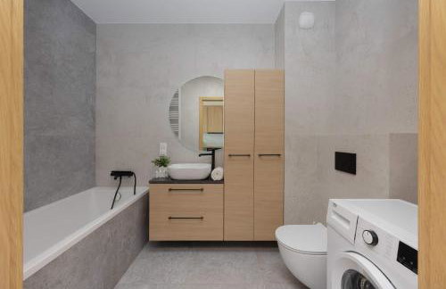 Stylish Apartment Habicha with Air Conditioning and Underground Parking by Noclegi Renters - Foto 17