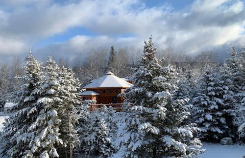 1800OR Unique 'yurt' home in Bretton Woods 1 mi to skiing firepit foosball beach Hot tub - Foto 14