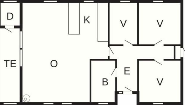 6 Person Holiday Home in Juelsminde - Foto 2, Plano