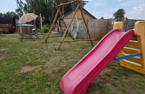 Drewniany Zakątek z sauną i jacuzzi - Foto 55