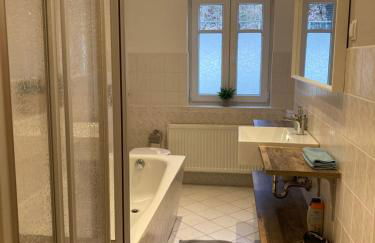 Sandstein-Ferien, Kamin, Fewo "Wanderfalke", zentral & ruhig, Terrasse, Sächs Schweiz - Foto 8