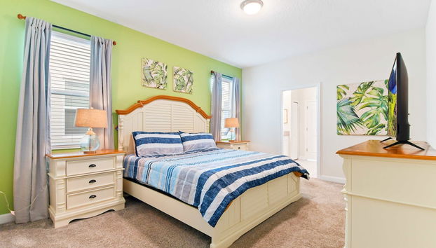 Storey Lake Resort 8br Cozy Home With Private Theater, Pool And Spa 2874 - Foto 4, Habitación