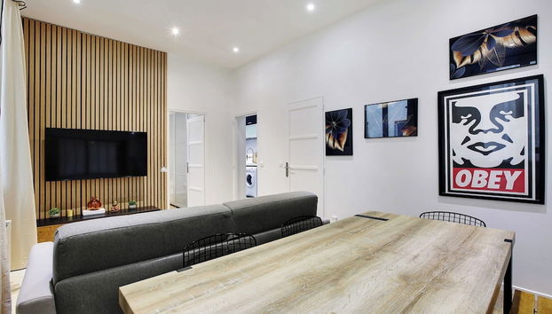 Modern Apartment - 2br/6p - Arts et Metiers - Foto 3, Habitación