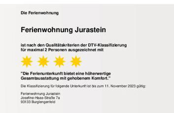 Ferienwohnung Jurastein - Foto 2
