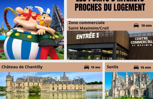 La Perle de Laigneville - Idéal pro - Netflix - Proche Parc Astérix & Chantilly - Parking public gratuit - Wifi - Photo 14