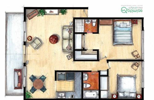 Bay View, Best Area, No Stairs, WD, 2 Baths, 2 Bedrooms, Balcony, View, 925sf - Foto 15