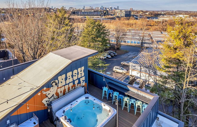 Hot Tub Game Room Rooftop Downtown Nashville - Foto 45