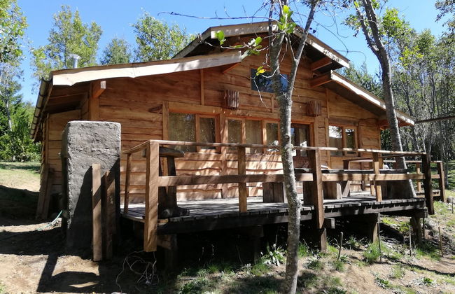 Cabaña Rústica 2 Maravillosa,con Troncos Nativos, con Orilla de Río Trancura - Foto 50