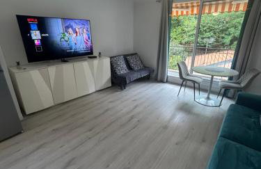 Grand Studio 4 couchages Gare routière et train station Plages et Casino à pied Nespresso Netflix fast Wifi - Foto 3