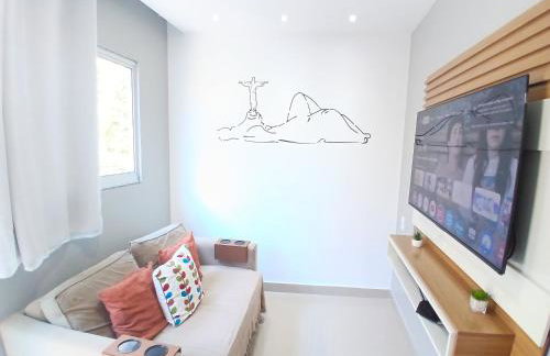 Casa c AR - condomínio prox ParkShopping Cpo Grande a 30 minutos do Recreio, c 2 TVs Smart de 50 e 43 polegadas-varanda privativa- cozinha completa e séries liberadas - CS4 - Photo 5