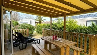 Mobilhome Bahia - 4 ou 6 voyageurs - Terrasse - Foto 2, Garden, Garden view