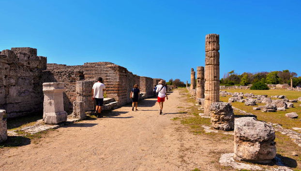 Visitando il sito di Paestum