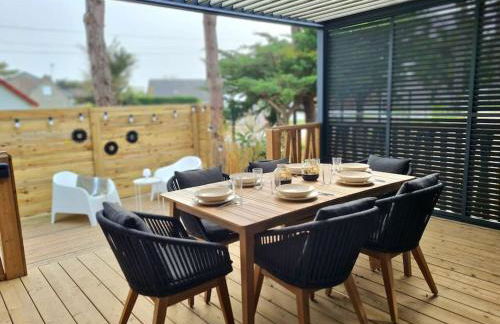 Cottage pour 6 personnes avec piscine couverte et chauffée à 300 m de la mer avec Wi-Fi et climatisé , 3 chambres - Foto 52