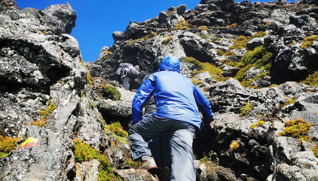 Disfrutando de cada paso del trekking de ascenso