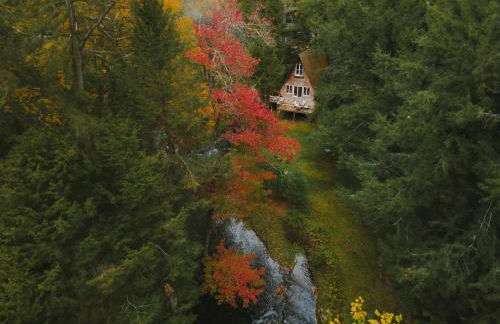 Enchanting River- Water Front A-Frame Cabin - Foto 51