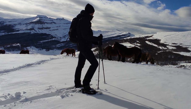 Paseo con raquetas de nieve por los Collados del Asón - Foto 5, Contemplando los paisajes de la Cordillera Cantábrica