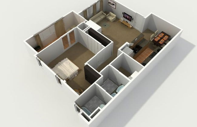 New Stylish 1BR Apt With Heated Pool Gym Yoga Studio - Photo 14