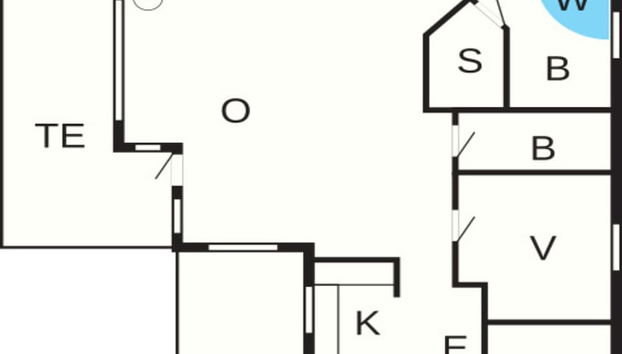 8 Person Holiday Home in Skals - Foto 5, Planta do andar