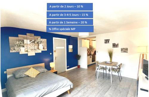 Appartement entier - Moissac centre - 30 m2 - Calme - Cour intérieure Sécurisé vélos - 50m du marché de Moissac - Foto 1