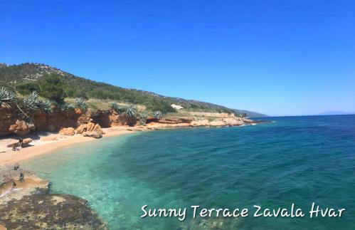 Sunny Terrace Zavala Hvar studio with terrace - Foto 29